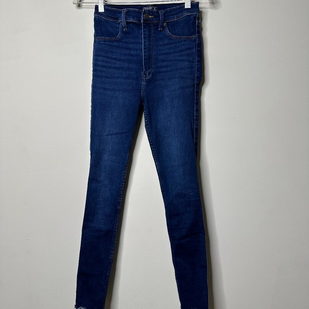 Abercrombie & Fitch Blue Ultra High Rise Jean Legging Women's 26/2S